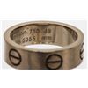 Image 6 : Cartier Rhodium-Plated 18K White Gold LOVE Ring 49