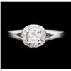 Image 2 : 0.93 ctw Diamond Ring - 14KT White Gold