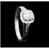 Image 4 : 0.93 ctw Diamond Ring - 14KT White Gold