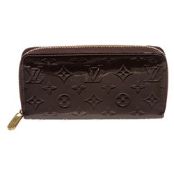 Louis Vuitton Amarante Vernis Monogram Zippy Wallet