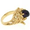 Image 9 : Estate 14kt Yellow Gold 1.98 ctw Amethyst Coral Reef Nugget Cocktail Ring