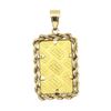 Image 2 : Credit Suisse Pendant - 14KT - 24KT Gold