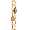 Image 2 : Chanel Vintage Gold Tone Faux Pearl Magnifying Glass Medallion Necklace