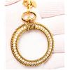 Image 6 : Chanel Vintage Gold Tone Faux Pearl Magnifying Glass Medallion Necklace