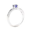Image 4 : 1.02 ctw Sapphire And Diamond Ring - 18KT White Gold