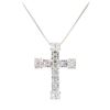 Image 2 : 1.84 ctw Diamond Pendant And Chain - 14KT White Gold