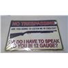 Image 1 : No Trespassing Sign