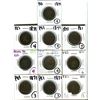 Image 1 : Lot of 8 Prince Edward's Island 1871 Cents coins Queen Victoria KM-4