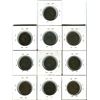 Image 2 : Lot of 8 Prince Edward's Island 1871 Cents coins Queen Victoria KM-4