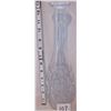 Image 1 : 13" CLEAR GLASS CRYSTAL CUT VASE