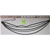 Image 1 : 5 STRAND BEADED NECKALCE 16"