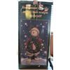 Image 5 : 31" WOOD CARVED LOOK SNOWMAN SANTA DECORATION, BOXED