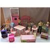Image 1 : LOT FISHER PRICE PLAYSKOOL DOLL HOUSE FURNITURE & PEOPLE ACCESSORIES