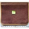 Image 3 : VINTAGE ZIPPERED BROWN ALLIGATOR SKIN 3 RING BINDER