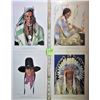 Image 1 : SET 16 9X12" FAMOUS BLACKFOOT INDIAN PRINTS