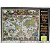 Image 1 : 1989 WADDINGTONS 1250 PC "ANTIQUE WORLD MAP" PUZZLE