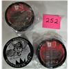 Image 2 : TRIO HOCKEY PUCKS 1972 PAUL HENDERSON, 2002 MCDONALDS OLYMPIC
