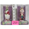 Image 1 : 2 NEW DR. ZEUS GRINCH GLASS ORNAMENTS