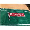 Image 3 : 2 SASKATCHEWAN ROUGHRIDERS/ PILSNER FLAGS + 1 CAR WINDOW FLAG