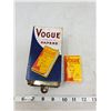 Image 1 : VINTAGE VOGUE CIGARETTE PAPERS MATCH TIN HOLDER W/ 1 ROLLING PAPER