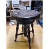 Image 1 : PIANO STOOL ANTIQUE C/W GLASS CLAW FEET