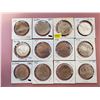Image 1 : Canadian nickel dollars various dates & grades lot of 12
