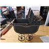 Image 2 : Antique Miniature Baby Carriage Model (Metal)