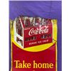 Image 3 : COCA COLA TIN SIGN (NOT COMPLETE + VERY OLD)30"X17"