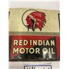 Image 2 : RED INDIAN SIGN- MADE OUT OF OIL TIN EXELLENT CONDITION 12"X6"