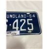 Image 3 : 1964 NEWFOUNDLAND LICENSE PLATE