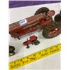 Image 3 : 4 VINTAGE TRACTORS + WAGON- AS IS