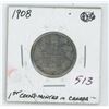 Image 1 : 1908 Canada 25 Cent Coin