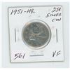 Image 1 : 1951 Canada 25 Cent Coin