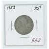 Image 1 : 1953 Canada 25 Cent Coin