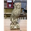 Image 3 : CERAMIC OWL FIGERINE + LOG AND AXE METAL FIGERINE