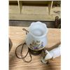 Image 3 : LAMP WITH LAMP SHADE + ROYAL DAULTON CERAMIC DOG FIGURINE