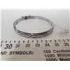 Image 2 : 730.  Sterling silver bracelet, sliding clasp and safety
