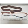 Image 1 : 755.  Leather ammo belt and beaded belt