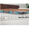 Image 2 : 755.  Leather ammo belt and beaded belt