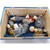Image 2 : 778.  Blue wood box dated 24-8-1947 with perfume bottles
