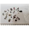 Image 1 : 789.  Lot of silver tone charms (20)