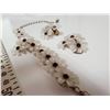 Image 4 : 793.  Plastic floral necklace & earring set, European 1940’s