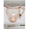 Image 2 : 807.  Depression glass, pink pitcher