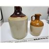 Image 3 : 810.  Crockery jug, 1 gallon, and syrup jug