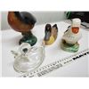 Image 2 : Lot of ducks, glass, ceramic and wood (4)