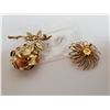Image 3 : Gold tone Sarah Coventry broaches (2)