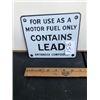 Image 1 : Porcelain 'Contains Lead' sign