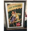 Image 1 : 30" X 43.5" dates 1948 Coca-Cola carousel girl