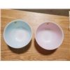 Image 2 : pair of pyrex bowls (pink & blue) 8.75"