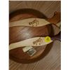 Image 3 : large teak salad bowl & serving utensils